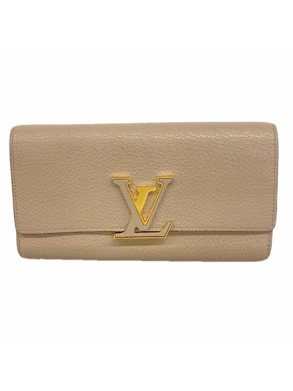 Louis Vuitton Wallet Taurillon Portefeuille Capucines Galet